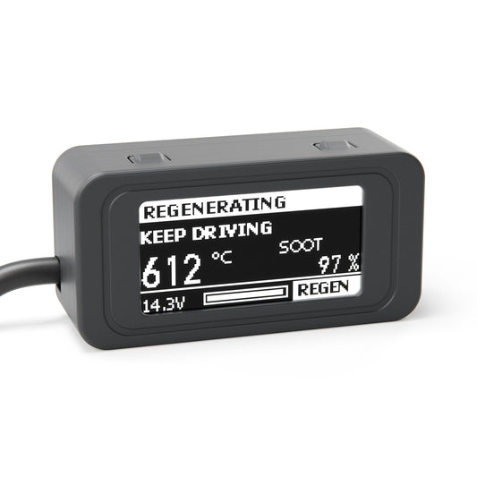 DPF Controller display during a DPF regeneration