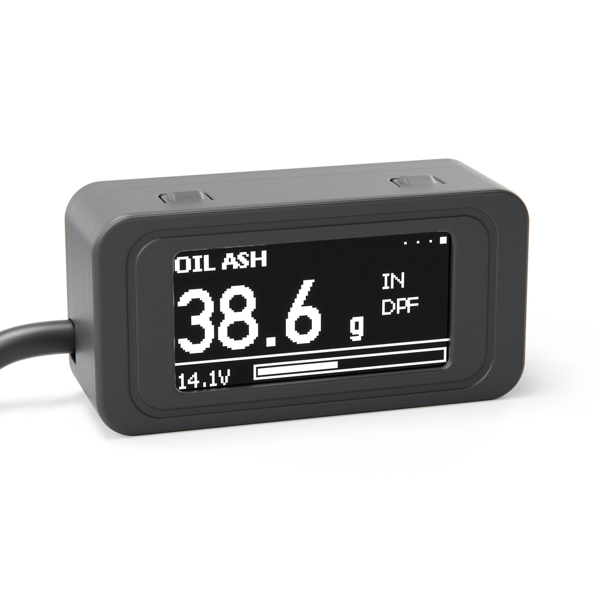 DPF Controller display: oil ash in the DPF in grams